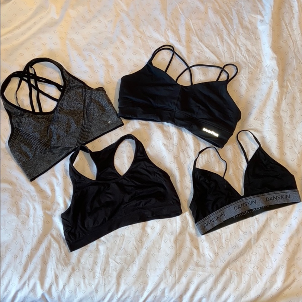 Black Sports Bra 4 Pack